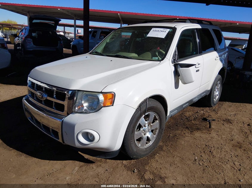 2012 Ford Escape 2.5 Limited white Lot 111044682804 Vin 1FMCU0E72CKC63845