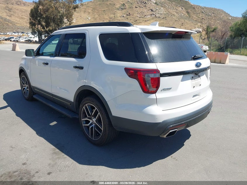 Vin: 1fm5k8gt3hgc47848, lot: 45180185, ford explorer sport 20173