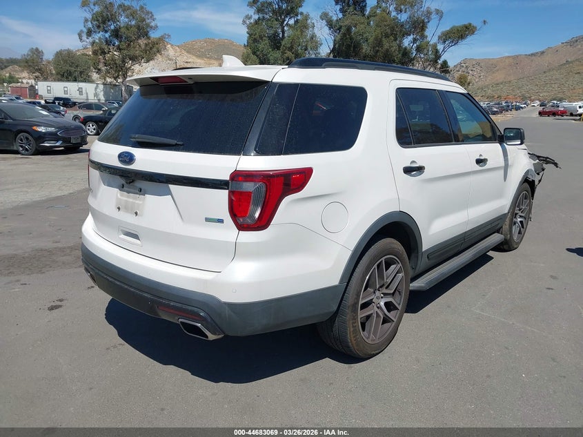 Vin: 1fm5k8gt3hgc47848, lot: 45180185, ford explorer sport 20174