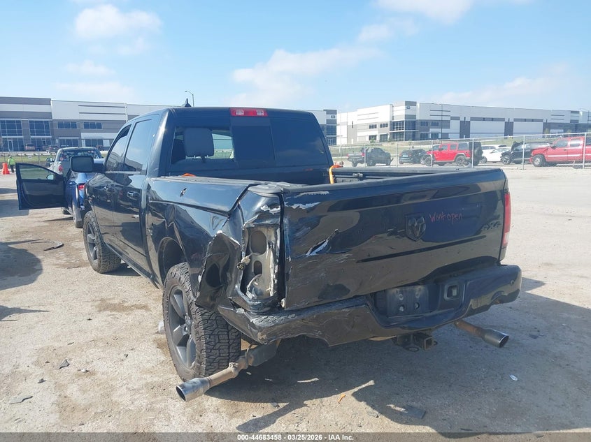 Vin: 1c6rr7lm7js355314, lot: 45180573, ram 1500 big horn  4x4 5'7 box 20183