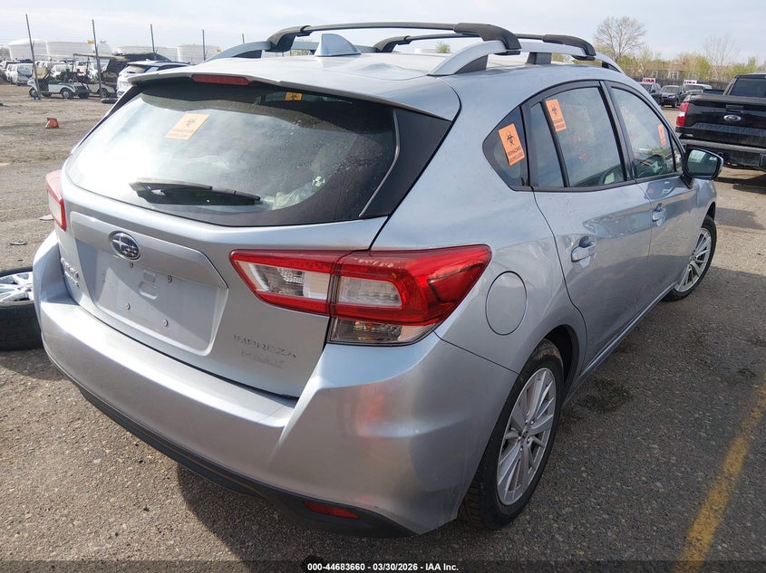 Vin: 4s3gtab68h3720038, lot: 45180774, subaru impreza premium 20174