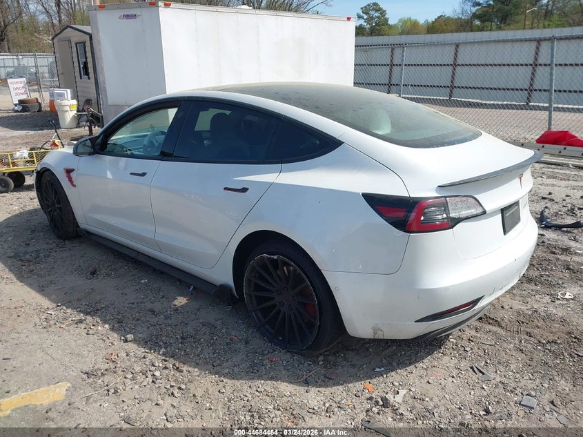 Vin: 5yj3e1ecxlf642240, lot: 45181579, tesla model 3 performance dual motor all-wheel drive 20203