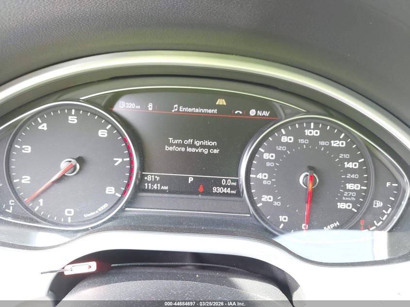 2013 Audi A8 3.0T VIN: WAUAGAFD6DN006259 Lot: 44684697