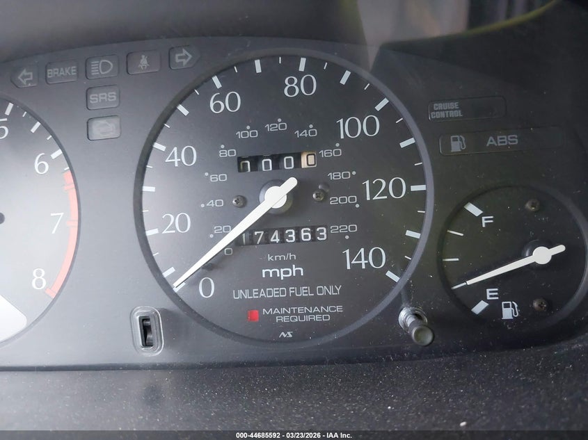 1997 Acura Cl 2.2 VIN: 19UYA1153VL023554 Lot: 44685592