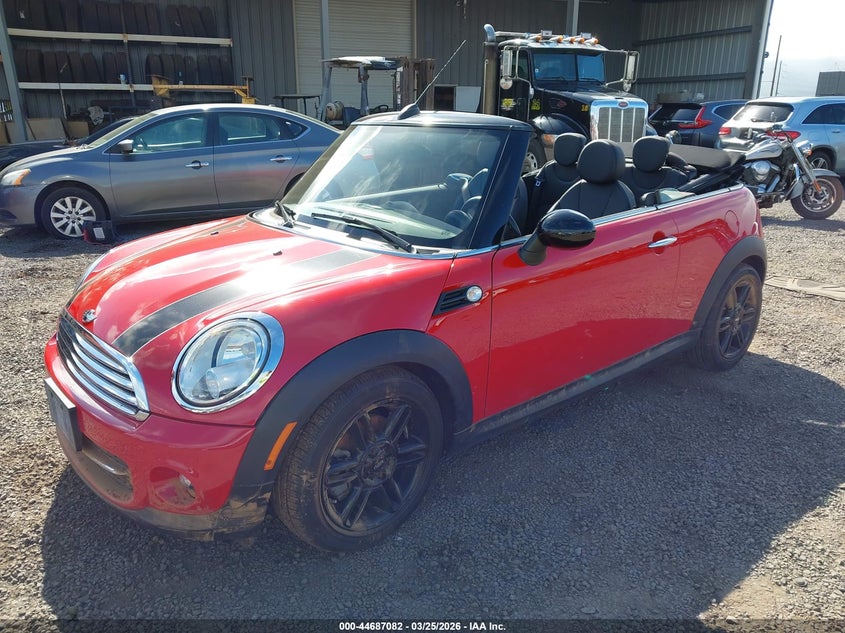 Vin: wmwzn3c50dt568672, lot: 45184197, mini convertible cooper 20132