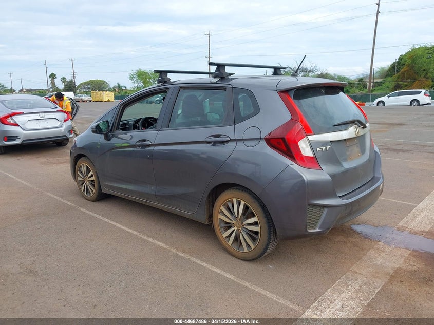 2017 Honda Fit 1.5 Ex grey Lot 111044687486 Vin 3HGGK5H75HM708455