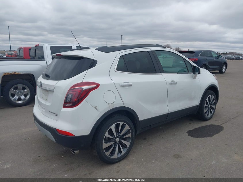 Vin: kl4cjesm6mb374821, lot: 45184770, buick encore awd preferred 20214