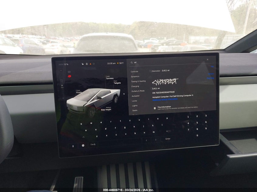 2025 Tesla Cybertruck Cyberbeast VIN: 7G2CEHEE9SA075540 Lot: 44688716