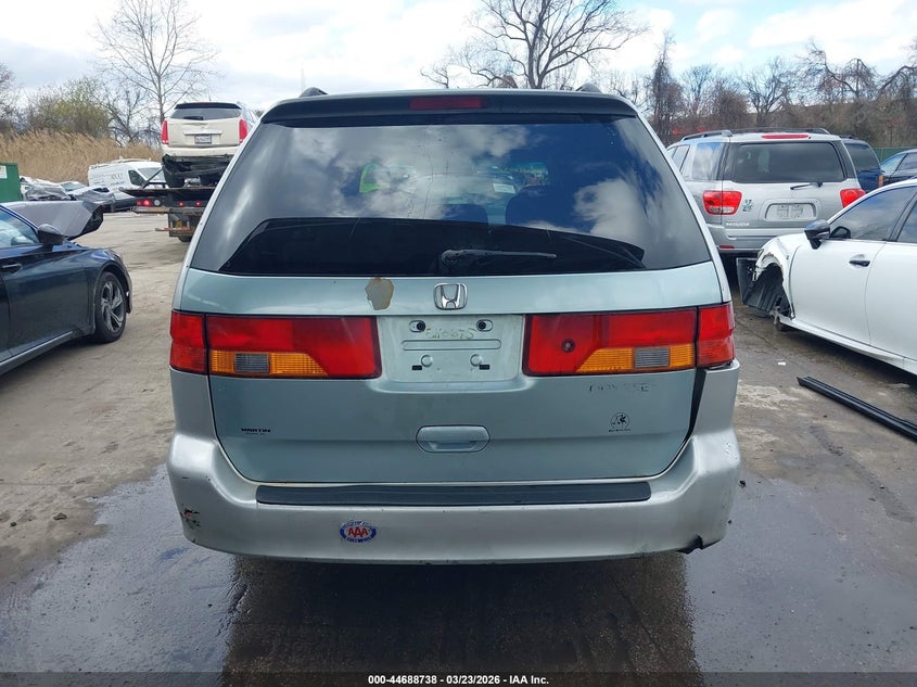 2001 Honda Odyssey VIN: 2HKRL1H6318572956 Lot: 44688738