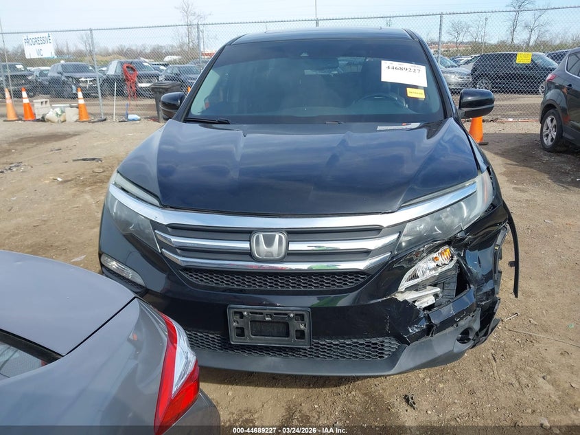 2017 Honda Pilot Ex-L VIN: 5FNYF6H62HB001418 Lot: 44689227