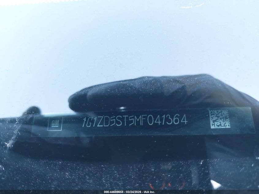 2021 Chevrolet Malibu Fwd Lt VIN: 1G1ZD5ST5MF041364 Lot: 44689658