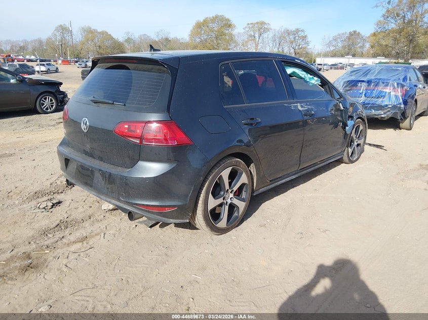 2016 Volkswagen Golf Gti Autobahn W/Performance Package 4-Door