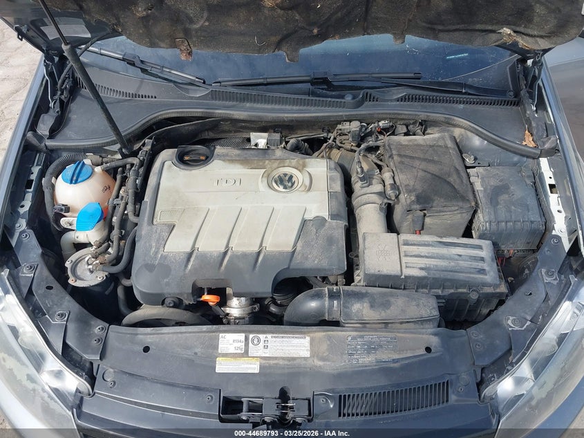 2011 Volkswagen Golf Tdi 2-Door VIN: WVWMM7AJ5BW307024 Lot: 44689793