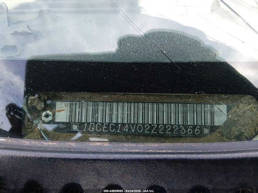 2002 Chevrolet Silverado 1500 Ls VIN: 1GCEC14V02Z222366 Lot: 44689865