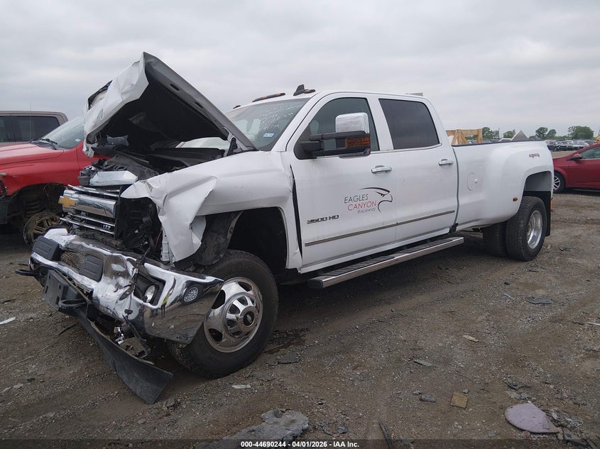 2017 Chevrolet Silverado 3500Hd Ltz white Lot 111044690244 Vin 1GC4K0EY5HF211438