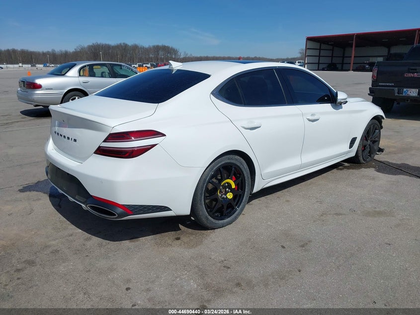 Vin: kmtg54te4nu091760, lot: 45187555, genesis g70 3.3t rwd 20224