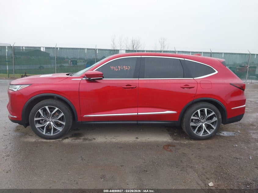 2022 Acura Mdx Technology Package VIN: 5J8YE1H42NL007296 Lot: 44690927