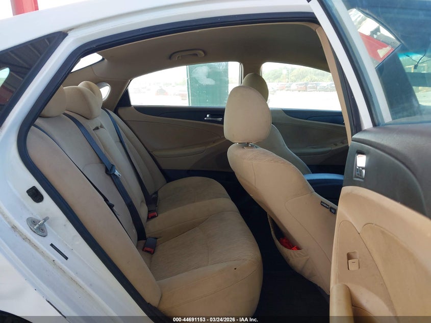 2012 Hyundai Sonata 2.4 Gls white Lot 111044691153 Vin 5NPEB4AC6CH416254