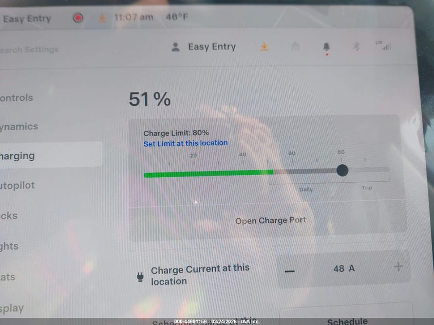 2024 Tesla Model Y Long Range Single Motor Rear-Wheel Drive/Rwd VIN: 7SAYGDEDXRA322337 Lot: 44691156