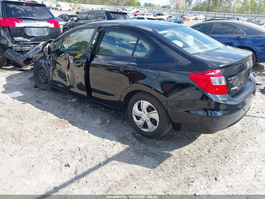 2HGFB2F52CH527199 2012 Honda Civic 1.8 Lx black