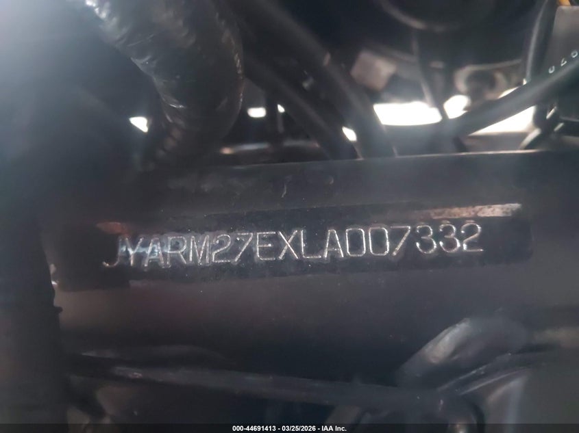 2020 Yamaha Mt07 VIN: JYARM27EXLA007332 Lot: 44691413