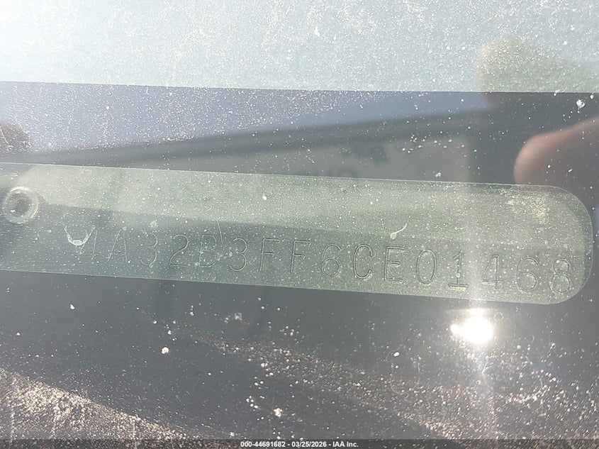 2012 Mitsubishi Galant VIN: 4A32B3FF603E01468 Lot: 44691682