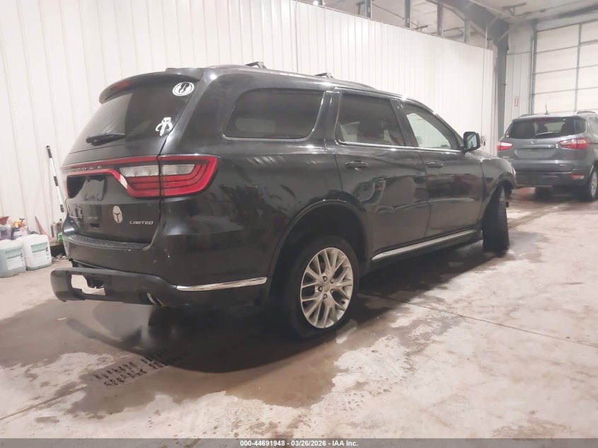 Vin: 1c4rdjdg1gc424787, lot: 45189065, dodge durango limited 20164