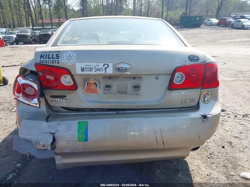 2008 Kia Optima Lx V6 VIN: KNAGE124185242460 Lot: 44692234