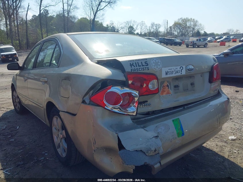 2008 Kia Optima Lx V6 VIN: KNAGE124185242460 Lot: 44692234