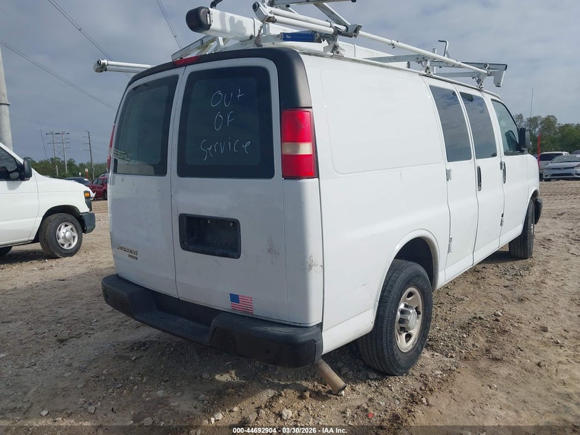 Vin: 1gcwgfcf7f1277126, lot: 45190021, chevrolet express 2500 work van 20154