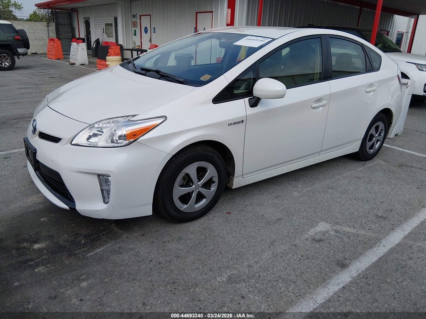 2012 Toyota Prius 1.8 Three white Lot 111044693240 Vin JTDKN3DU7C0336824