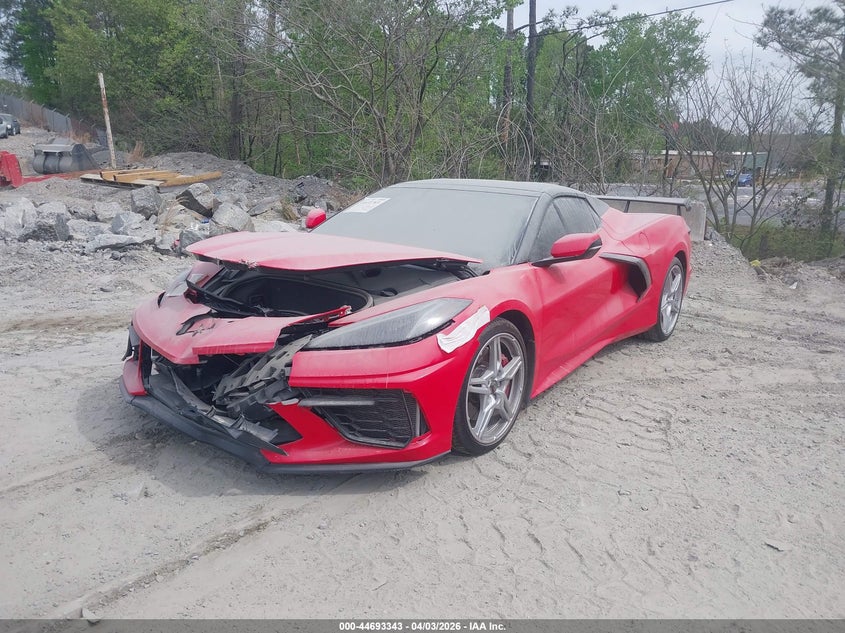 Vin: 1g1yb3d47m5109469, lot: 45190460, chevrolet corvette stingray rwd  2lt 20212