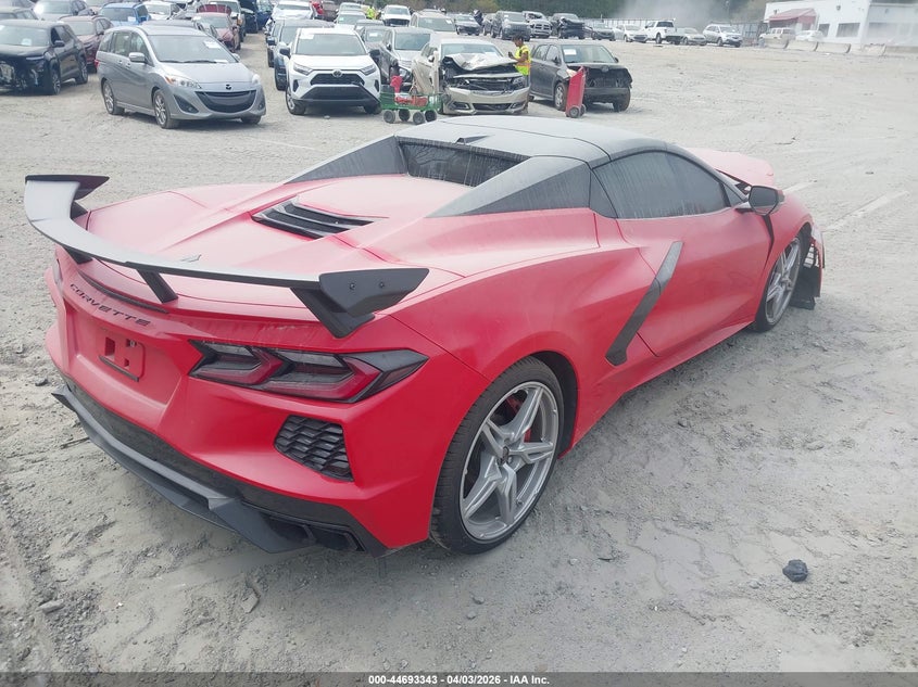 Vin: 1g1yb3d47m5109469, lot: 45190460, chevrolet corvette stingray rwd  2lt 20214