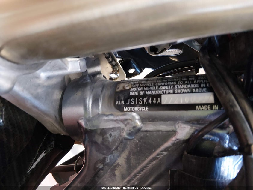 2007 Suzuki Dr-Z400 Sm VIN: JS1SK44A772100327 Lot: 44693500