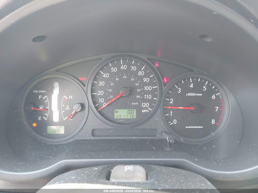 2006 Subaru Impreza 2.5I VIN: JF1GG67626H801620 Lot: 44693626