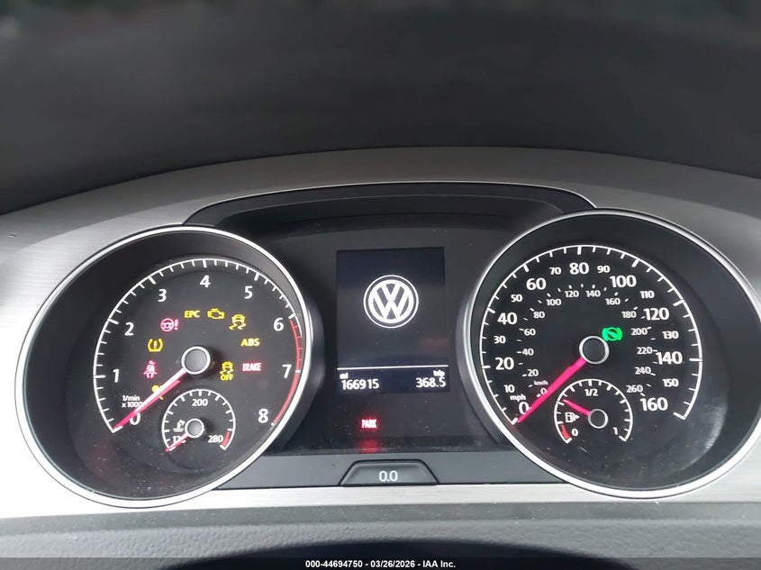 2017 Volkswagen Golf Sportwagen Tsi S VIN: 3VWC17AU1HM508066 Lot: 44694750