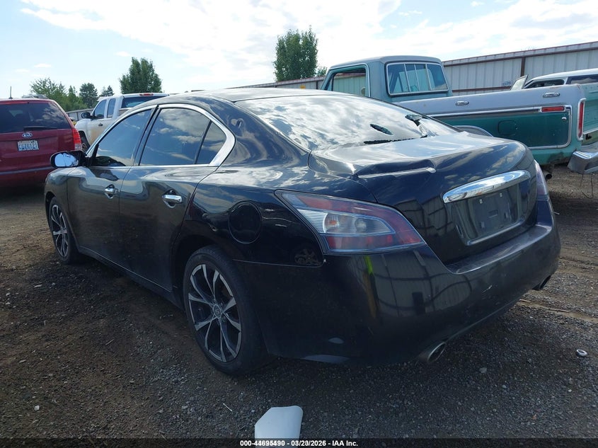 2012 Nissan Maxima 3.5 3.5 S black Lot 111044695490 Vin 1N4AA5AP4CC858879