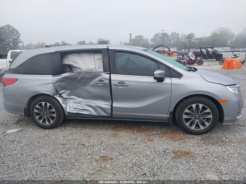 2022 Honda Odyssey Ex-L VIN: 5FNRL6H7XNB016282 Lot: 44695532