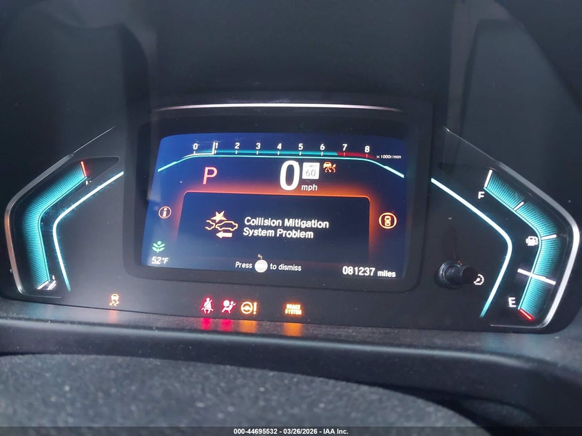 2022 Honda Odyssey Ex-L VIN: 5FNRL6H7XNB016282 Lot: 44695532