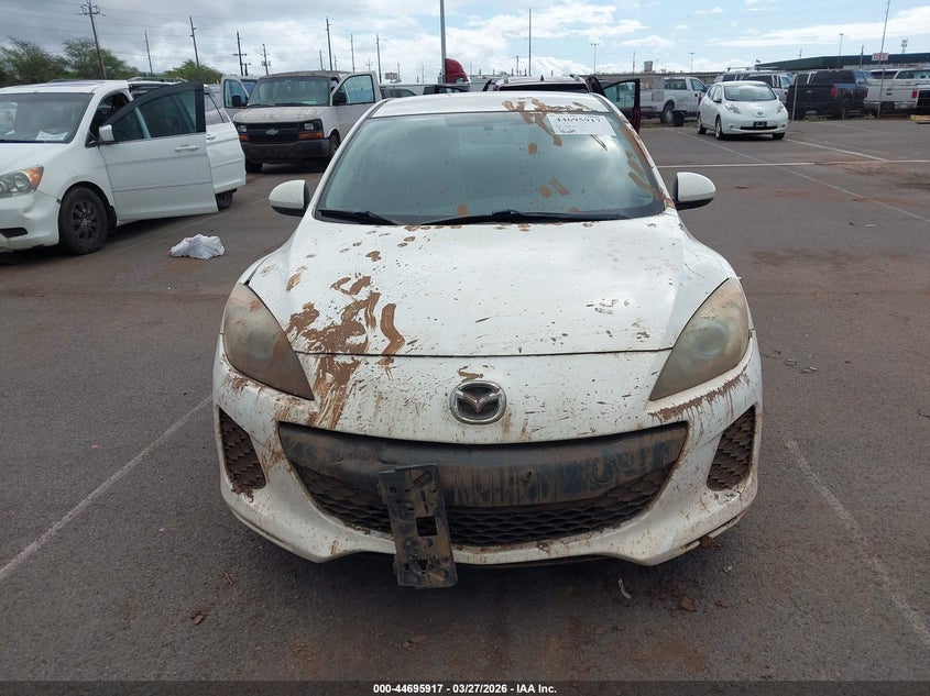 2012 Mazda 3 2.0 I Touring white Lot 111044695917 Vin JM1BL1V71C1568543