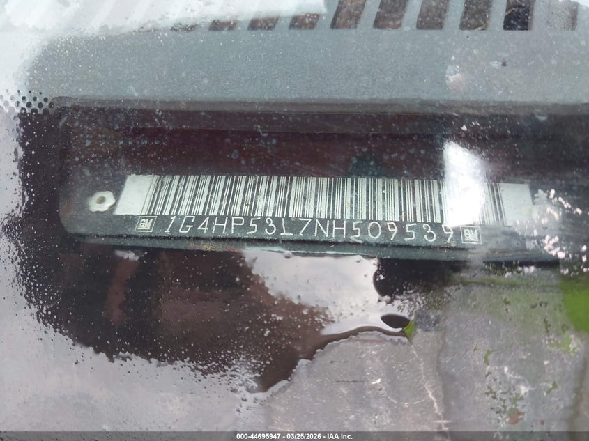 1992 Buick Lesabre Custom VIN: 1G4HP53L7NH509539 Lot: 44695947