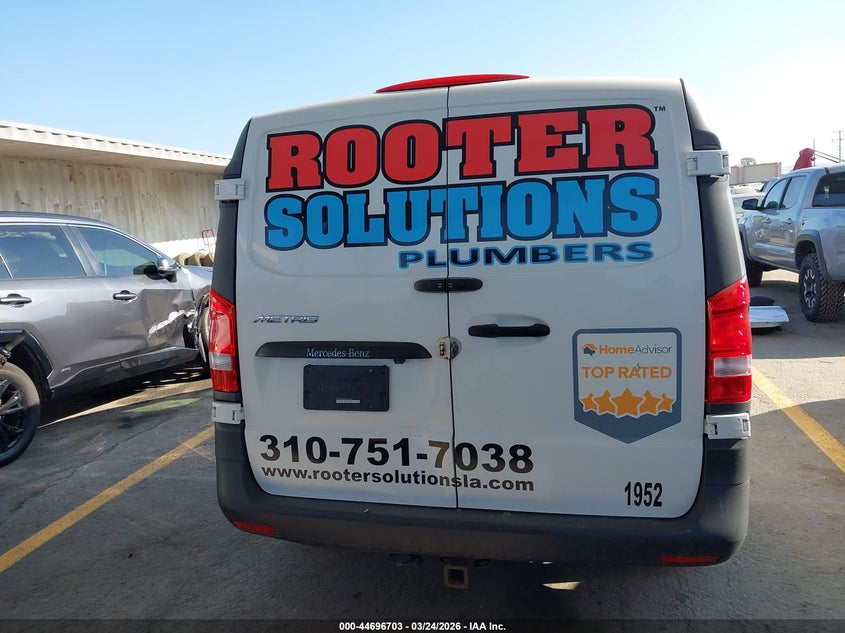 2019 Mercedes-Benz Metris VIN: WD3PG3EA3K3591952 Lot: 44696703