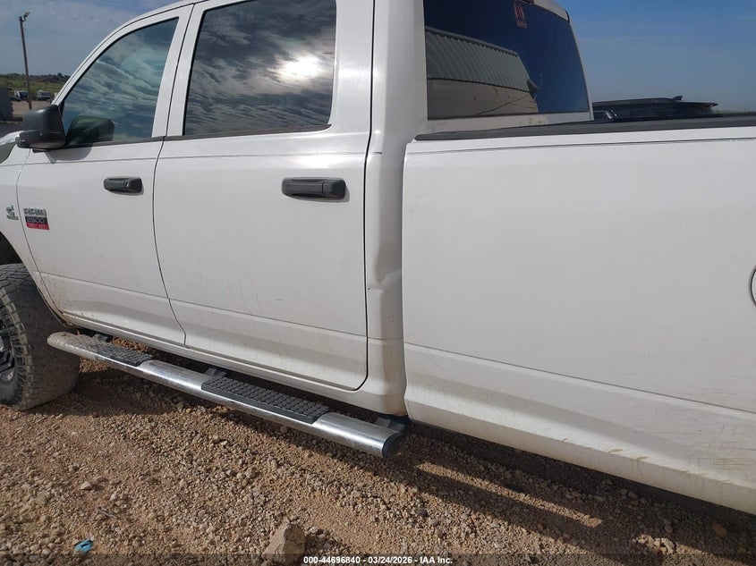 2012 Ram 2500 6.7 Ram St white Lot 111044696840 Vin 3C6UD5HL2CG200371