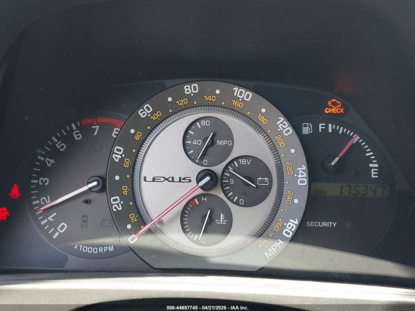 2001 Lexus Is 300 VIN: JTHBD182X10023486 Lot: 44697745