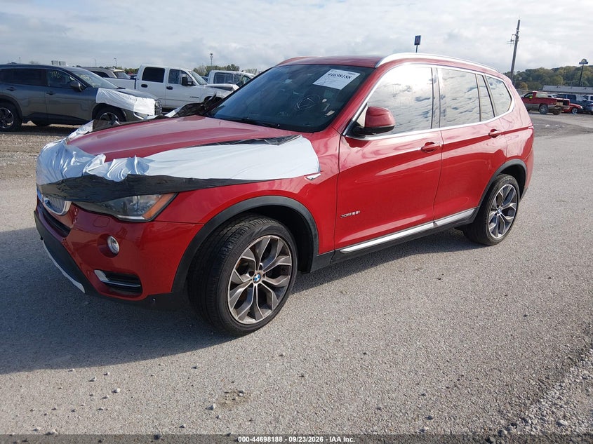 Vin: 5uxwx9c52g0d76647, lot: 45195305, bmw x3 xdrive28i 20162