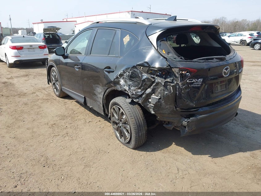 Vin: jm3ke4dy0g0732101, lot: 45196038, mazda cx-5 grand touring 20163