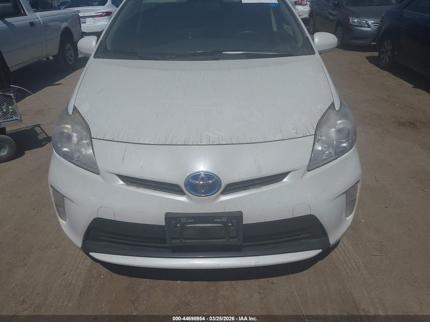 2012 Toyota Prius 1.8 Two white Lot 111044698954 Vin JTDKN3DU4C5451271