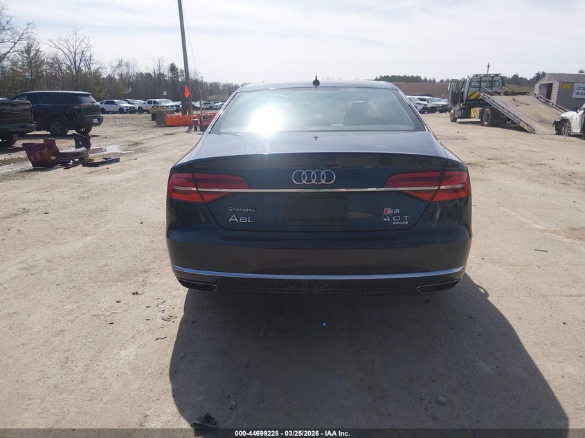 2015 Audi A8 L 4.0T VIN: WAU32AFD8FN016494 Lot: 44699228