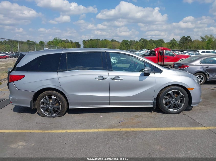 2022 Honda Odyssey Elite VIN: 5FNRL6H92NB003074 Lot: 44699670