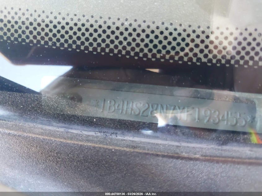 2000 Dodge Durango VIN: 1B4HS28N7YF193455 Lot: 44700136